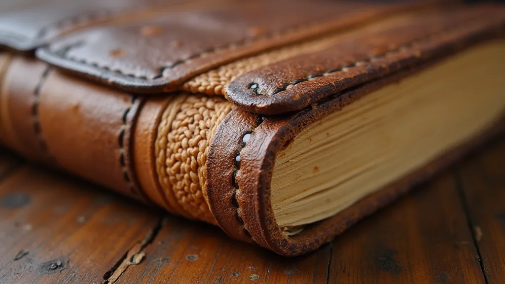 Coptic Binding close-up