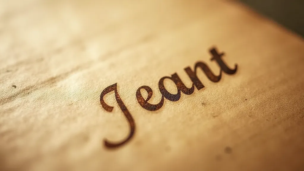 Close-up of aged parchment