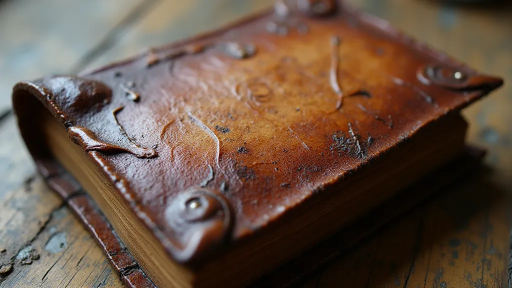 Ancient Roman leather manuscript cover